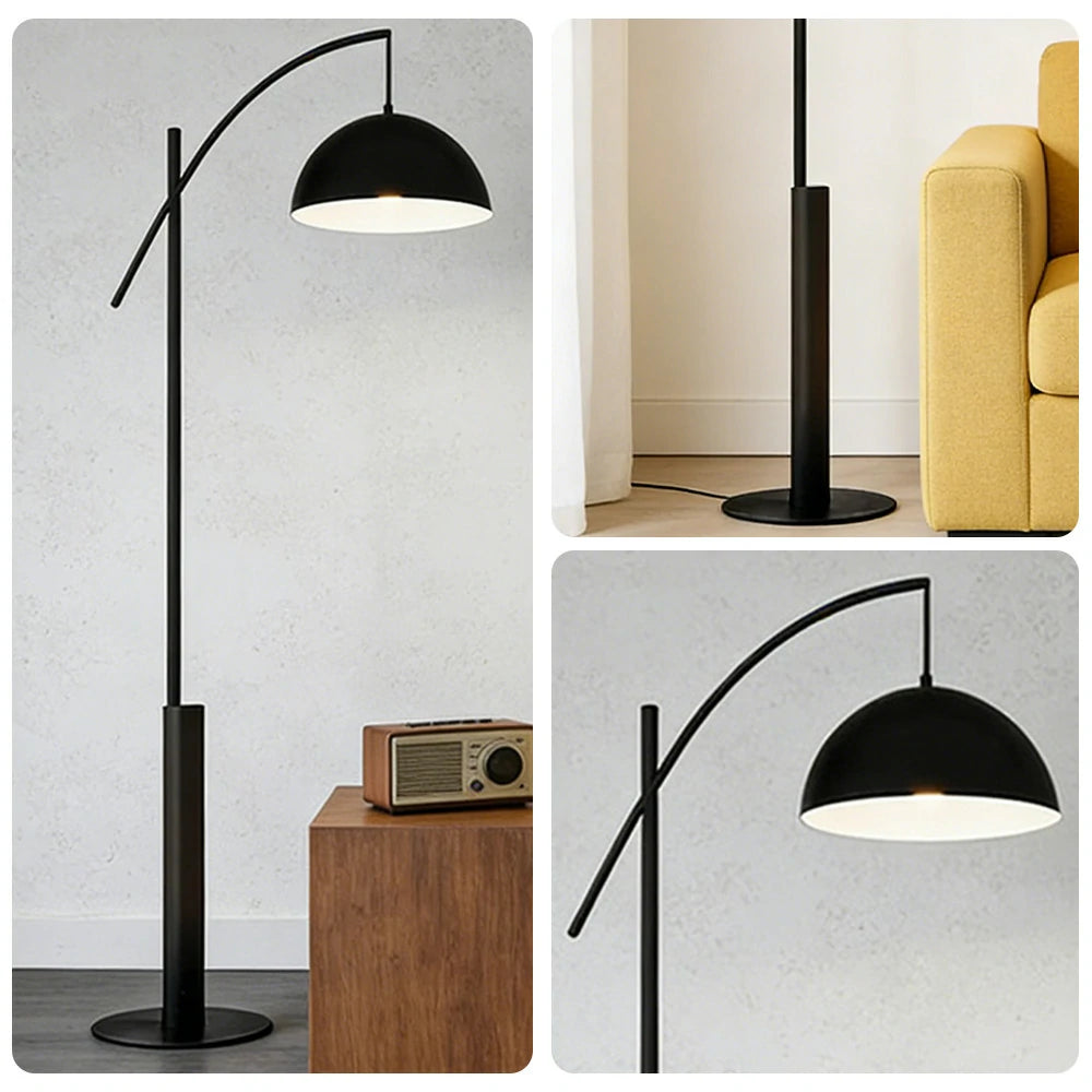 LIVARA Floor Lamp Soft Ambient Lighting Iron Shade Metal & Marble Base Premium Design