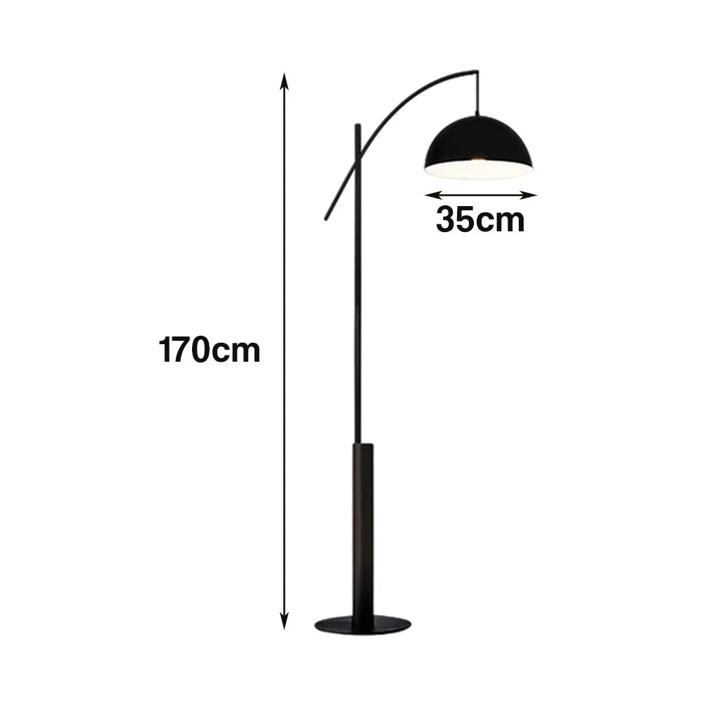 LIVARA Floor Lamp Soft Ambient Lighting Iron Shade Metal & Marble Base Premium Design