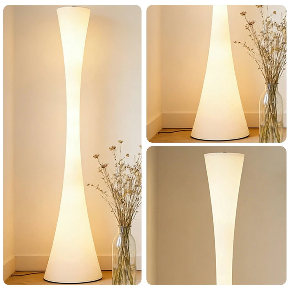 LIVARA Floor Lamp Flicker-Free Eye-Care Lighting Iron Body High-Transparency Shade Stable Base