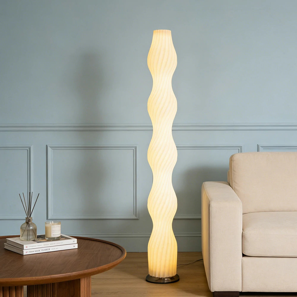 LIVARA Floor Lamp Comfortable Lighting Iron Body Rose Gold Colour Clear Shade Heavy-Duty Base