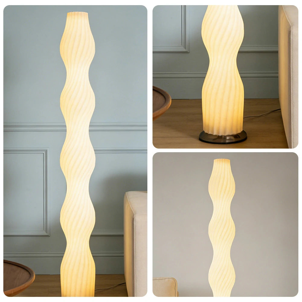 LIVARA Floor Lamp Comfortable Lighting Iron Body Rose Gold Colour Clear Shade Heavy-Duty Base