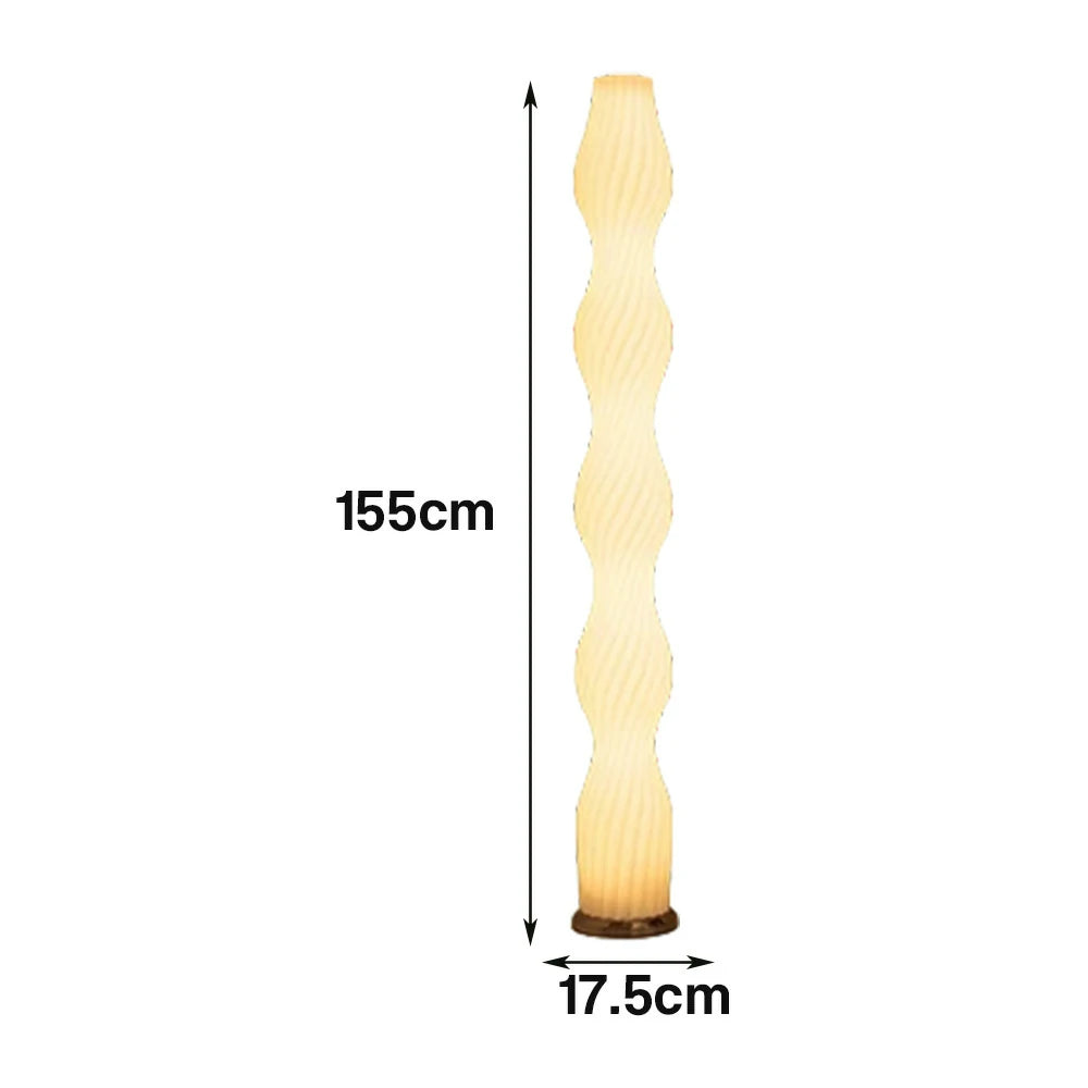 LIVARA Floor Lamp Comfortable Lighting Iron Body Rose Gold Colour Clear Shade Heavy-Duty Base