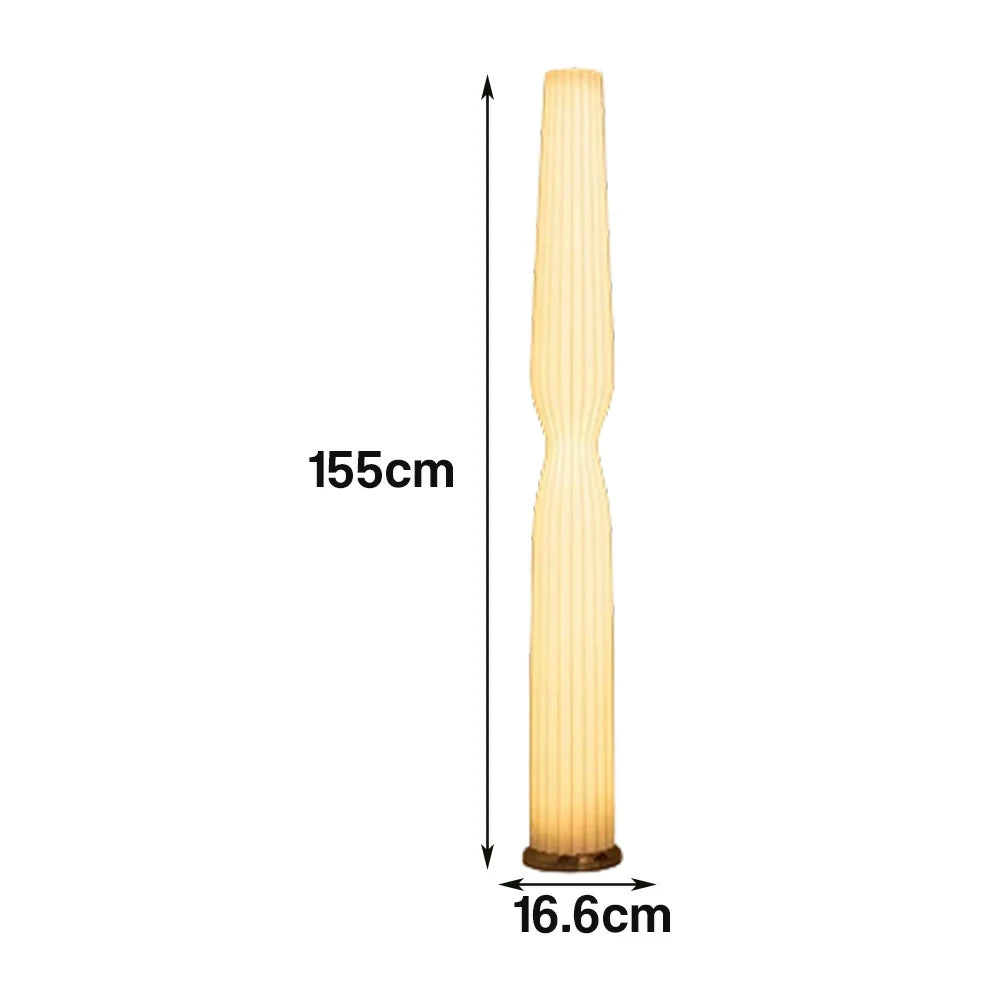 LIVARA Floor Lamp Eye-Care Lighting Iron Frame Rose Gold Colour High-Transparency Shade Modern Look