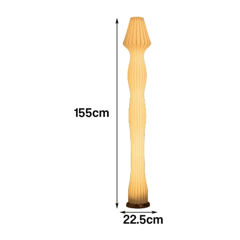 LIVARA Floor Lamp Flicker-Free Light Iron Body Rose Gold Colour Clear Shade Long-Lasting Design