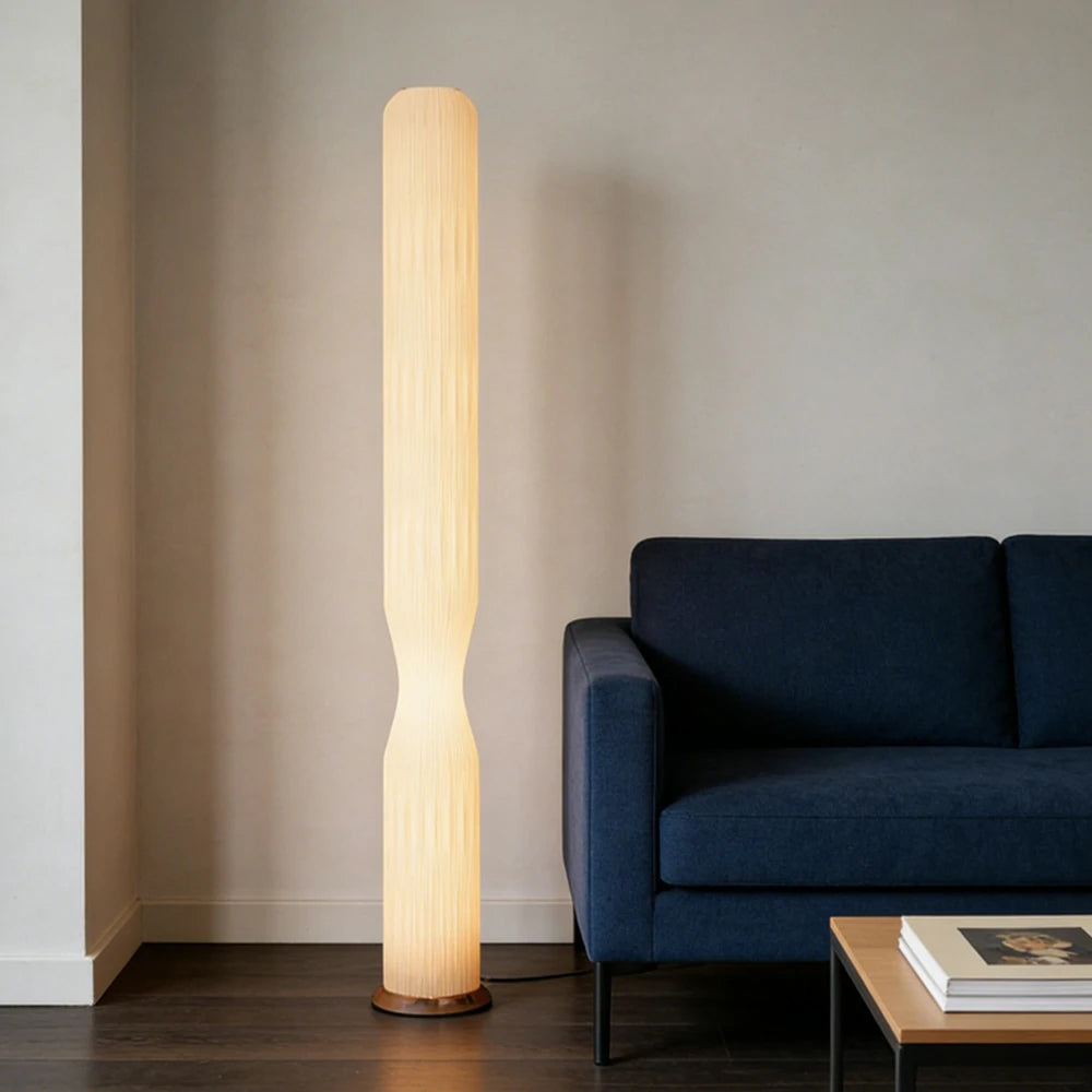 LIVARA Floor Lamp Soft Lighting Iron Frame Rose Gold Colour High-Transparency Shade Safe Stable Base