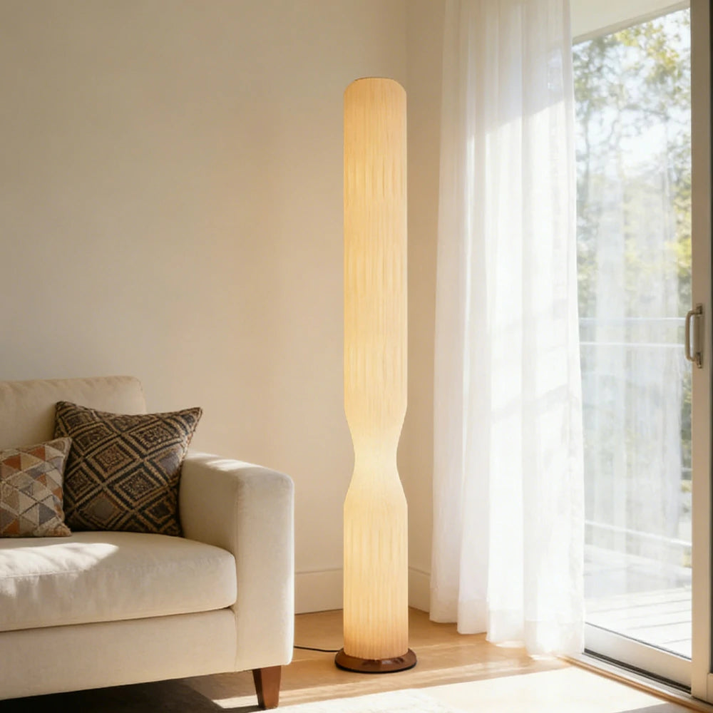 LIVARA Floor Lamp Soft Lighting Iron Frame Rose Gold Colour High-Transparency Shade Safe Stable Base