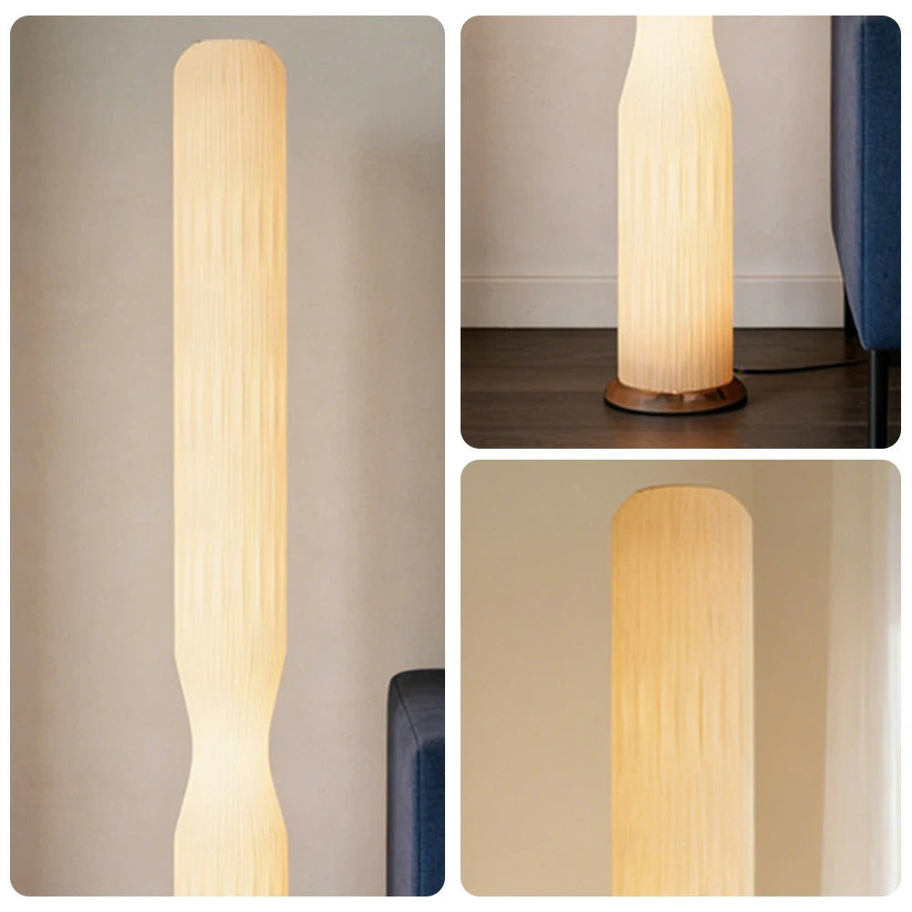 LIVARA Floor Lamp Soft Lighting Iron Frame Rose Gold Colour High-Transparency Shade Safe Stable Base