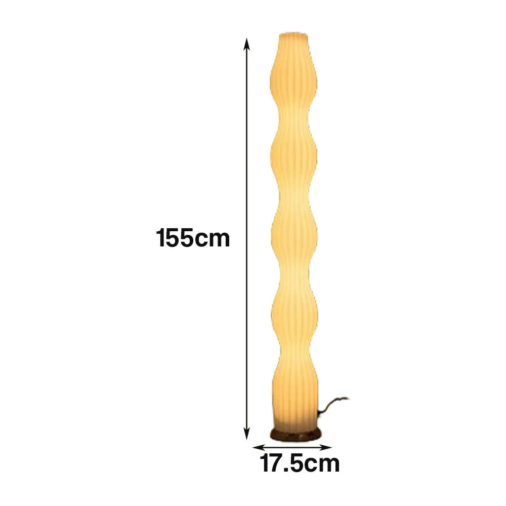 LIVARA Floor Lamp Eye-Friendly Light Iron Body Rose Gold Colour Clear Shade Minimalist Style