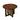 LIVARA Coffee Table with Storage, Solid Wood Frame, Handwoven Rattan Panels, Rounded Corners, Reinforced Legs - Walnut