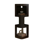 LIVARA 3-Tier Storage Side Table, Heavy-Duty Iron Frame, Raised Edges, Compact Design, Rounded Corners - Black