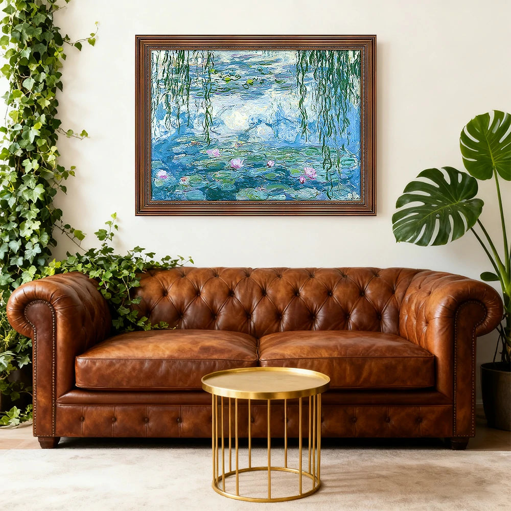 LIVARA Machine-printed Oil Painting 50/80/150cm - Neutral Canvas Artwork Offering Balanced Colour and Modern Minimal Form