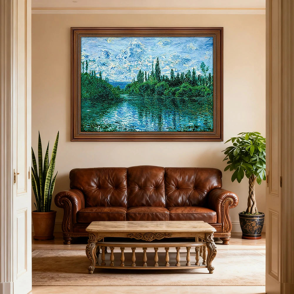 LIVARA Machine-printed Oil Painting 50/80/150cm - Soft Neutral Canvas Design with Gentle Transitions and Elegant Details