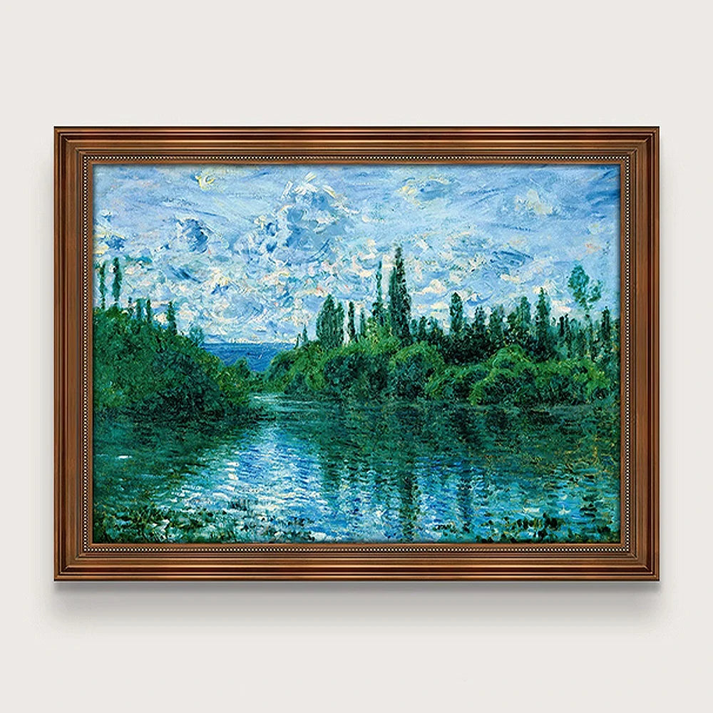 LIVARA Machine-printed Oil Painting 50/80/150cm - Soft Neutral Canvas Design with Gentle Transitions and Elegant Details