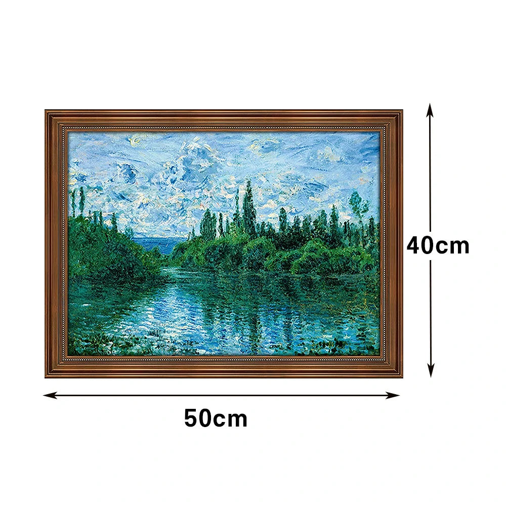 LIVARA Machine-printed Oil Painting 50/80/150cm - Soft Neutral Canvas Design with Gentle Transitions and Elegant Details