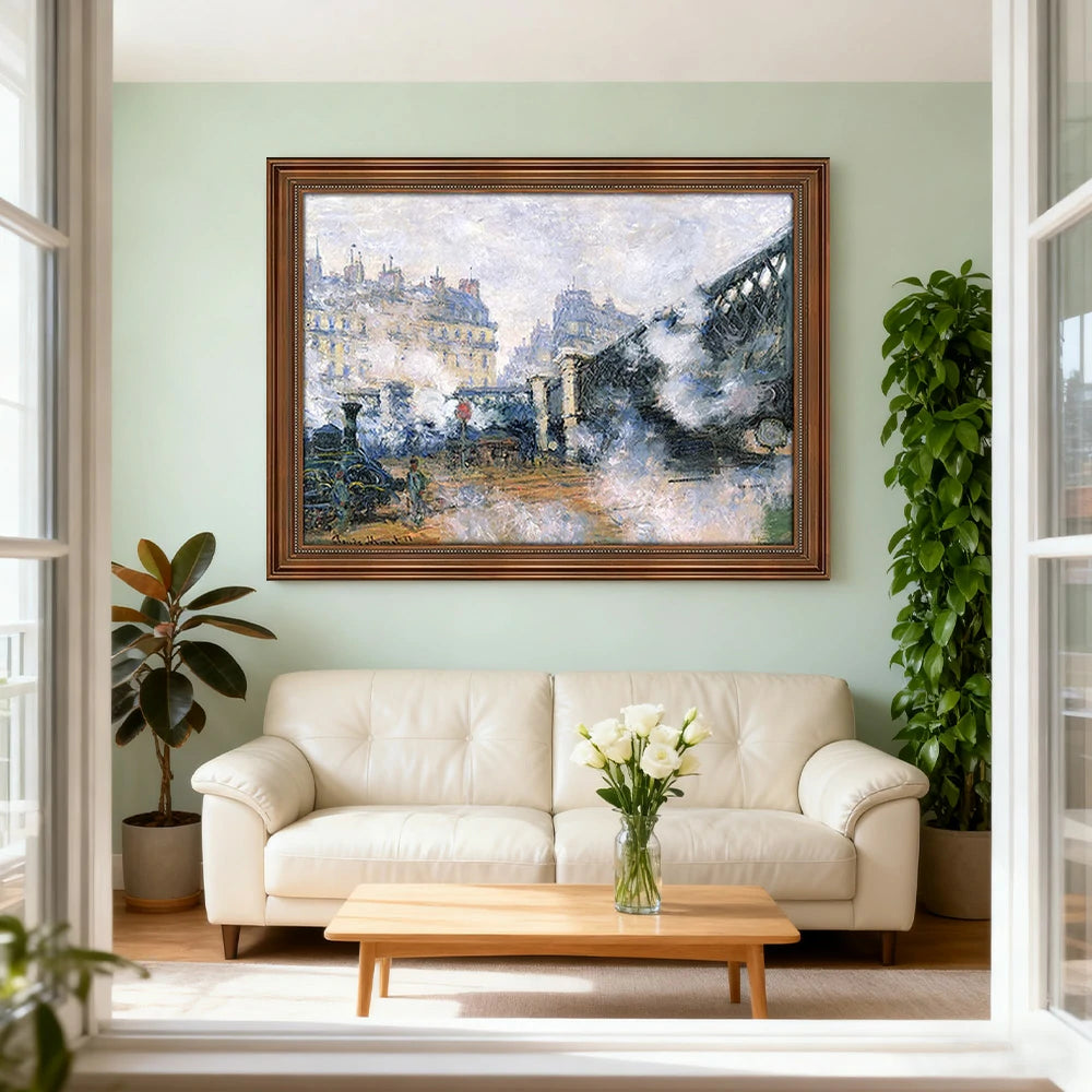 LIVARA Machine-printed Oil Painting 50/80/150cm - Neutral Abstract Painting That Enhances Light and Open Home Environments