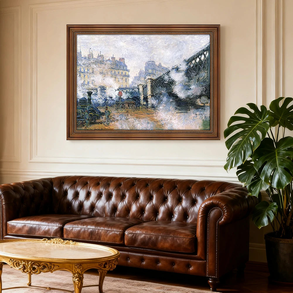 LIVARA Machine-printed Oil Painting 50/80/150cm - Neutral Abstract Painting That Enhances Light and Open Home Environments