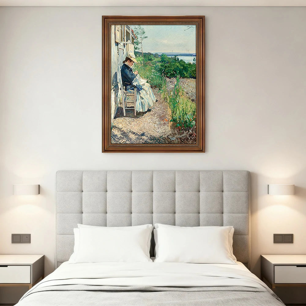 LIVARA Machine-printed Oil Painting 40/60/100cm - Minimalist Hand-Painted Painting Offering Calm and Elegant Home Aesthetic