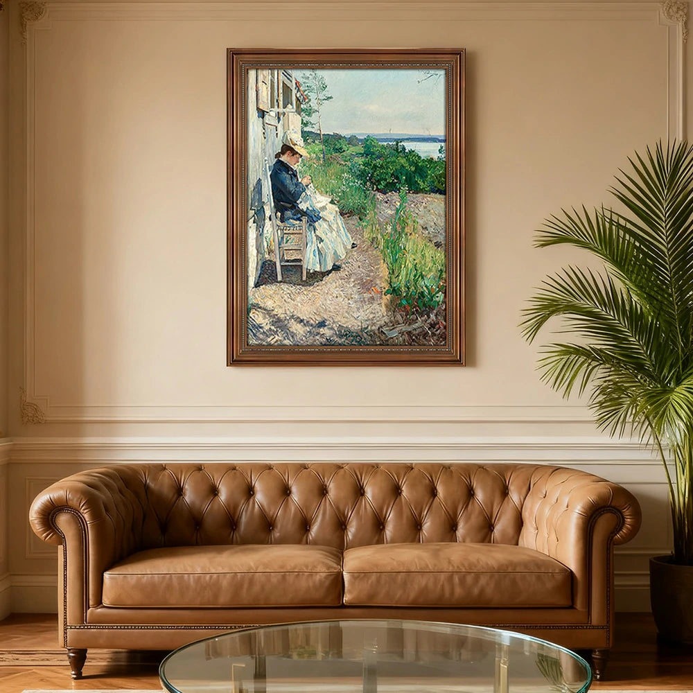 LIVARA Machine-printed Oil Painting 40/60/100cm - Minimalist Hand-Painted Painting Offering Calm and Elegant Home Aesthetic