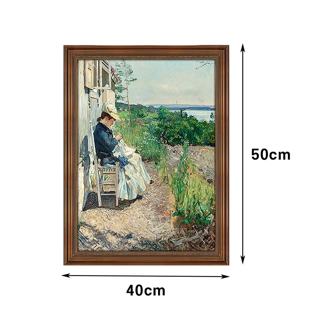 LIVARA Machine-printed Oil Painting 40/60/100cm - Minimalist Hand-Painted Painting Offering Calm and Elegant Home Aesthetic