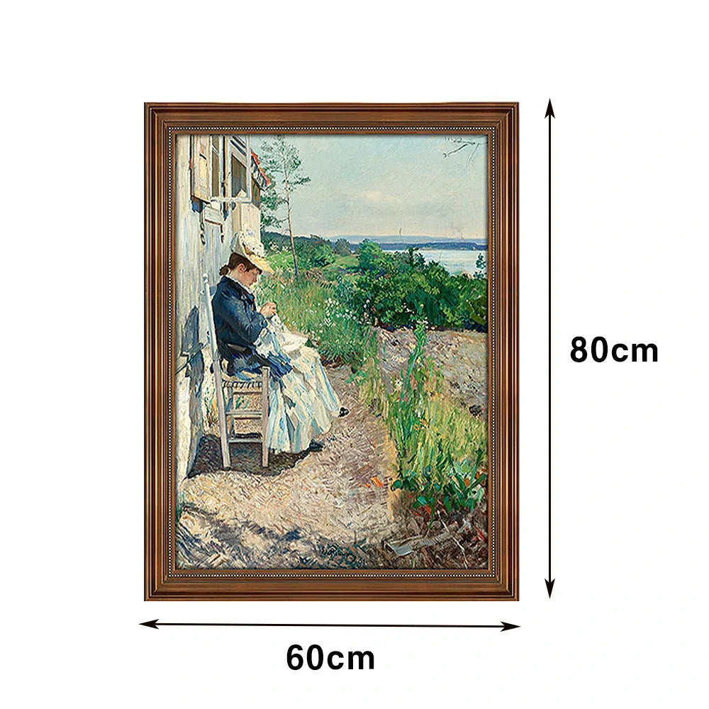 LIVARA Machine-printed Oil Painting 40/60/100cm - Minimalist Hand-Painted Painting Offering Calm and Elegant Home Aesthetic