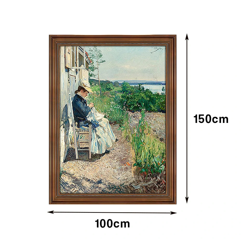 LIVARA Machine-printed Oil Painting 40/60/100cm - Minimalist Hand-Painted Painting Offering Calm and Elegant Home Aesthetic