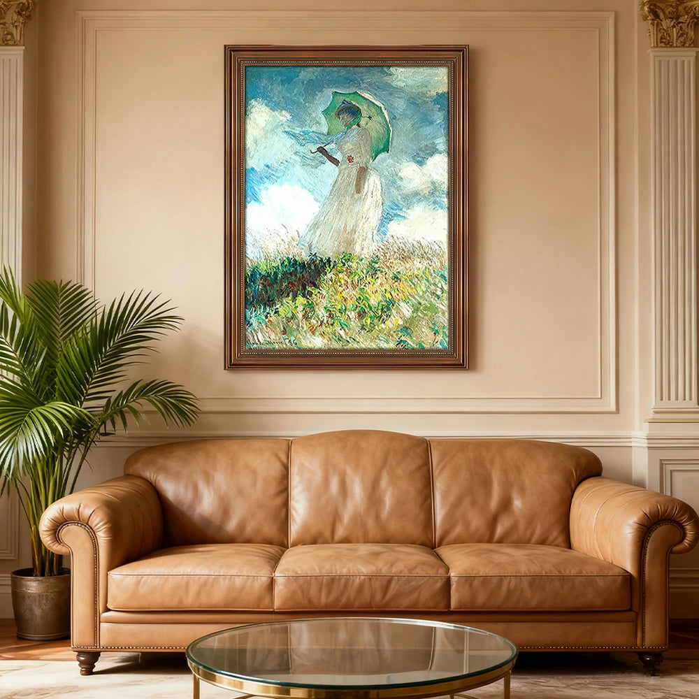 LIVARA Machine-printed Oil Painting 40/60/100cm - Minimalist Art with Gentle Flowing Forms and Soft Natural Colour Scheme