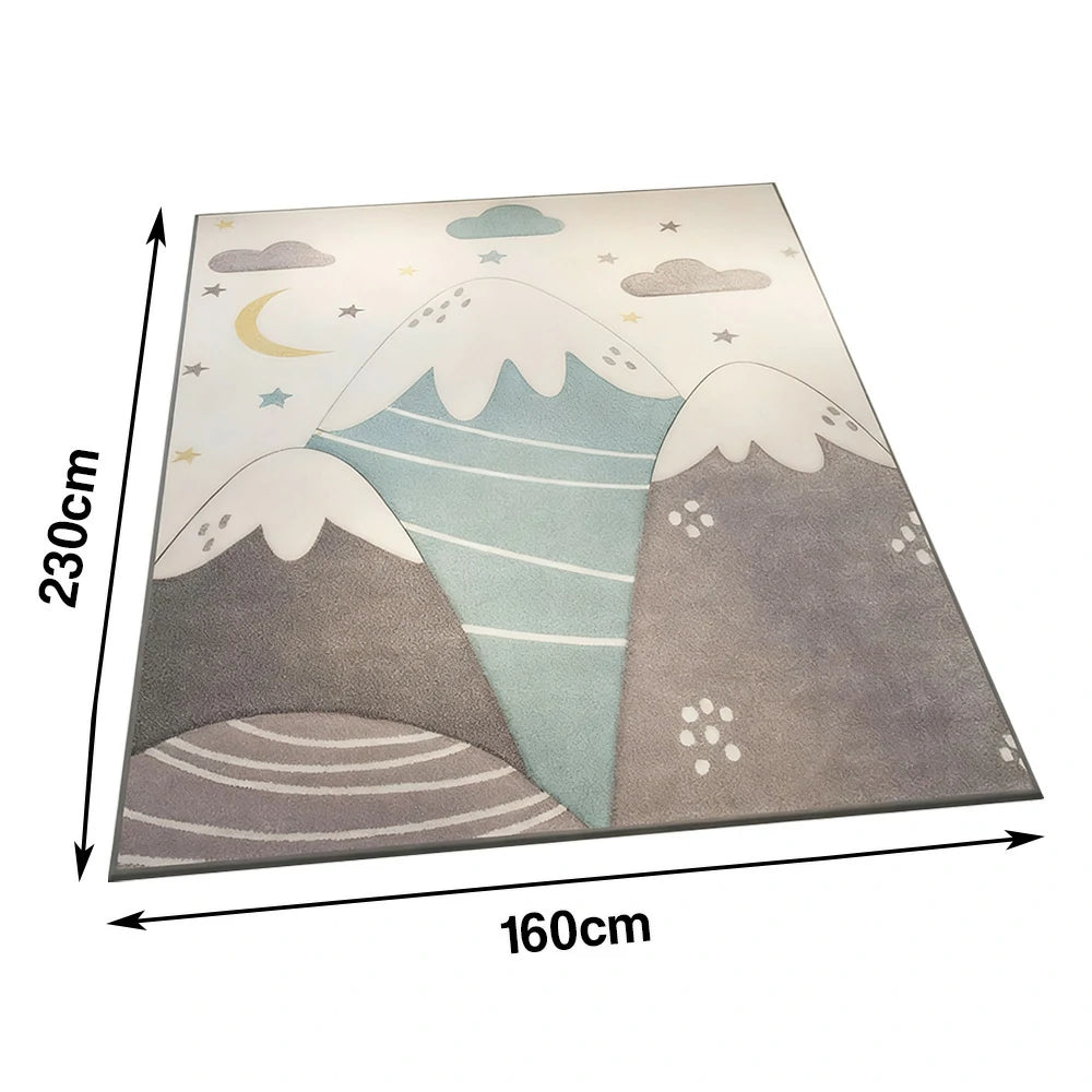 LIVARA Floor Rugs 160/200cm - built with dense Belgian velvet fibres for comfort, easy-clean practical short-pile, and a stable rubber anti-slip bottom ensuring safety around the home