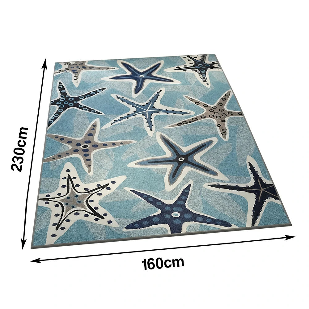 LIVARA Floor Rugs 160/200cm - made with breathable Belgian velvet, a secure anti-slip rubber base, and durable stitching that enhances stability and lifespan in family spaces