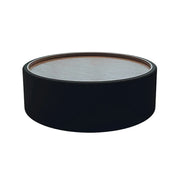 LIVARA Round Storage Coffee Table Hidden Storage Smooth Curved Design Modern Minimal Style - Black