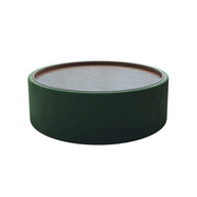 LIVARA Round Storage Coffee Table Hidden Storage Smooth Curved Design Modern Minimal Style - Green