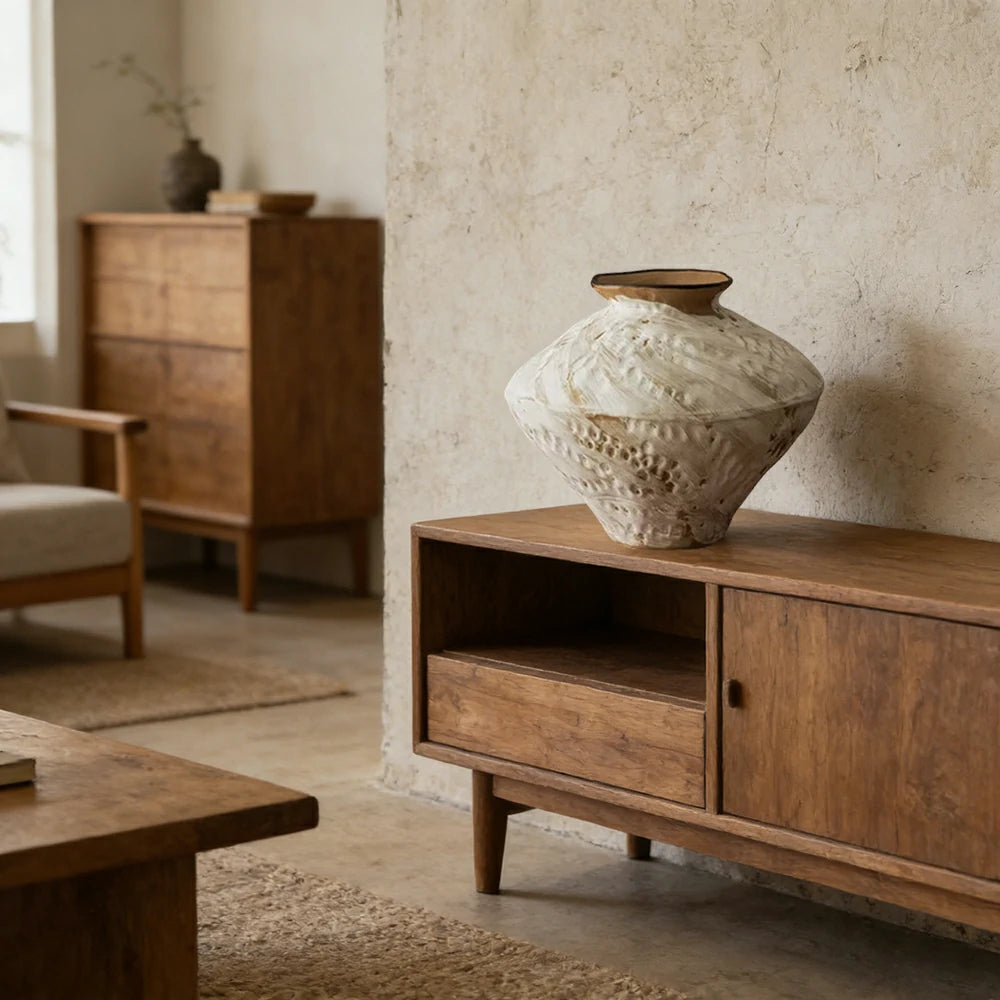 LIVARA Ceramic Vase Decor Display Matte Ceramic Porcelain Cloud Texture Handcrafted Artistic Design