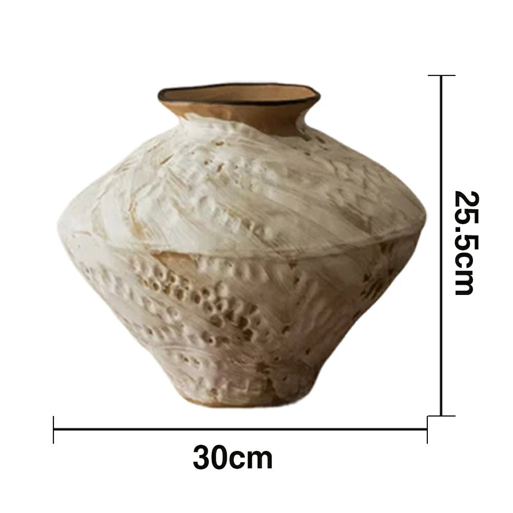 LIVARA Ceramic Vase Decor Display Matte Ceramic Porcelain Cloud Texture Handcrafted Artistic Design
