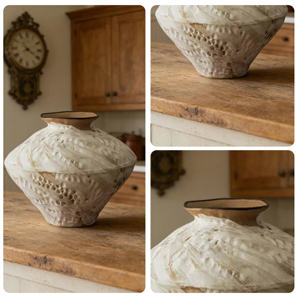 LIVARA Ceramic Vase Decor Display Matte Ceramic Porcelain Cloud Texture Handcrafted Artistic Design