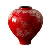 LIVARA Ceramic Vase Decor Display Matte Ceramic “Peach & Plum” Vase Handcrafted Artistic Design