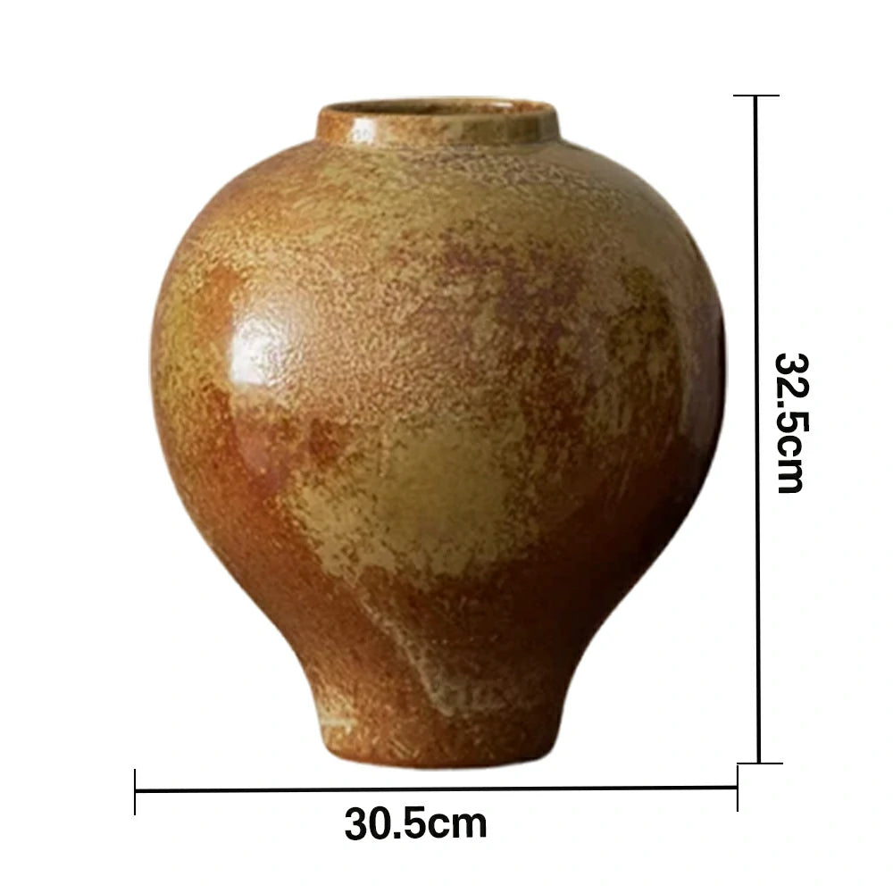 LIVARA Ceramic Vase Decor Display Matte Ceramic “Dragon Mountain Glow” Handcrafted Artistic Design