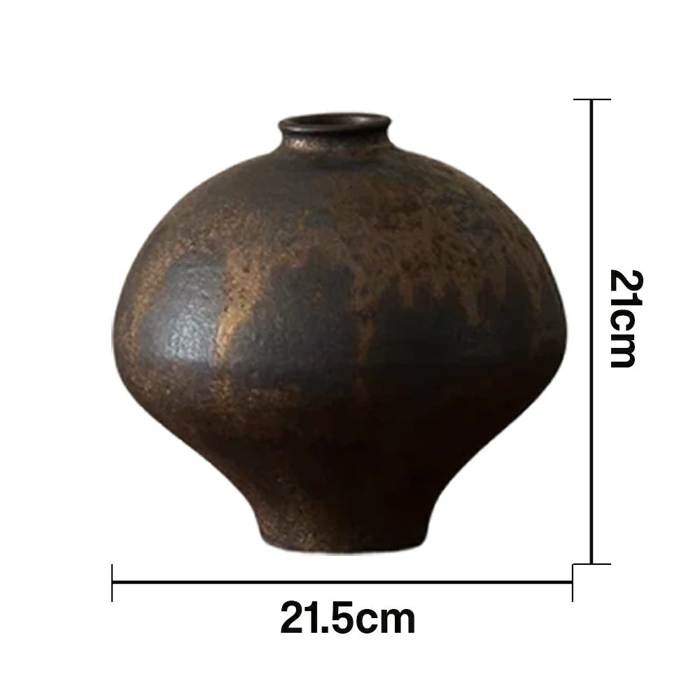 LIVARA Ceramic Vase Decor Display Matte Ceramic “Mozi Command” Handcrafted Artistic Design