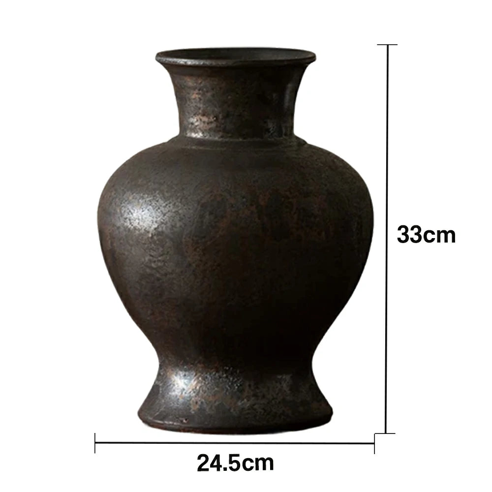 LIVARA Ceramic Vase Decor Display Matte Ceramic Zang Clay Handcrafted Artistic Design