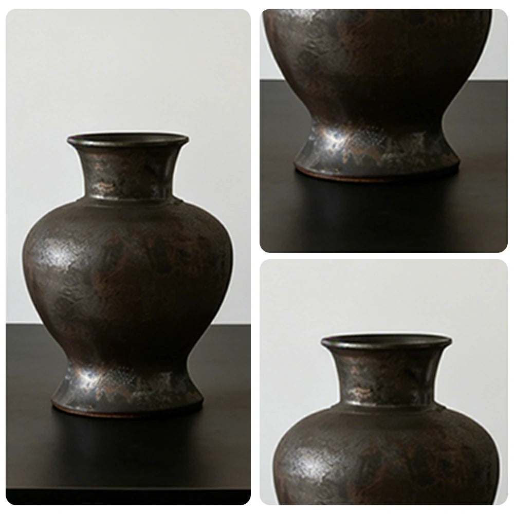 LIVARA Ceramic Vase Decor Display Matte Ceramic Zang Clay Handcrafted Artistic Design