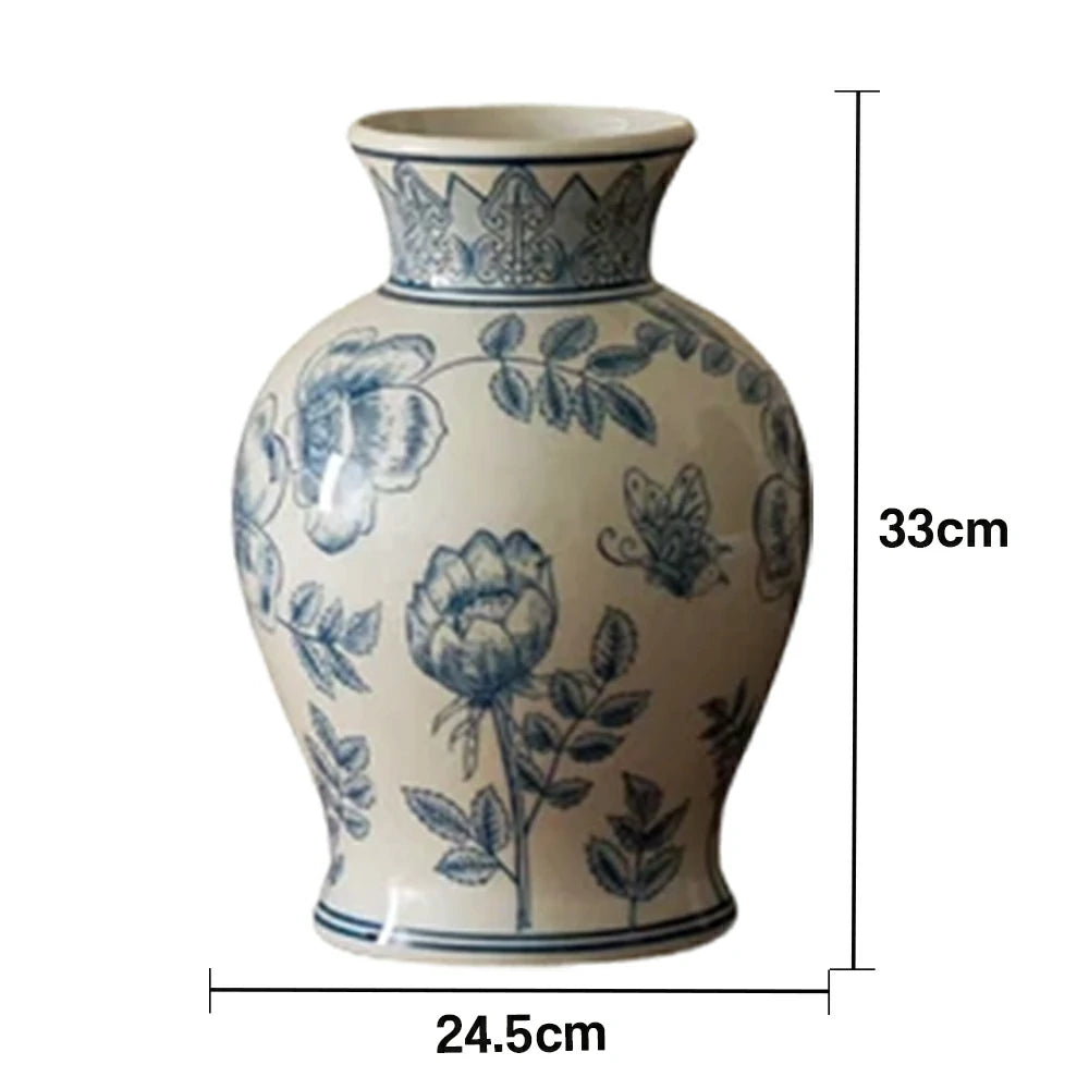 LIVARA Ceramic Vase Decor Display Matte Ceramic “Clear Moon” Handcrafted Artistic Design