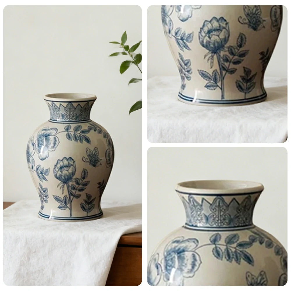 LIVARA Ceramic Vase Decor Display Matte Ceramic “Clear Moon” Handcrafted Artistic Design