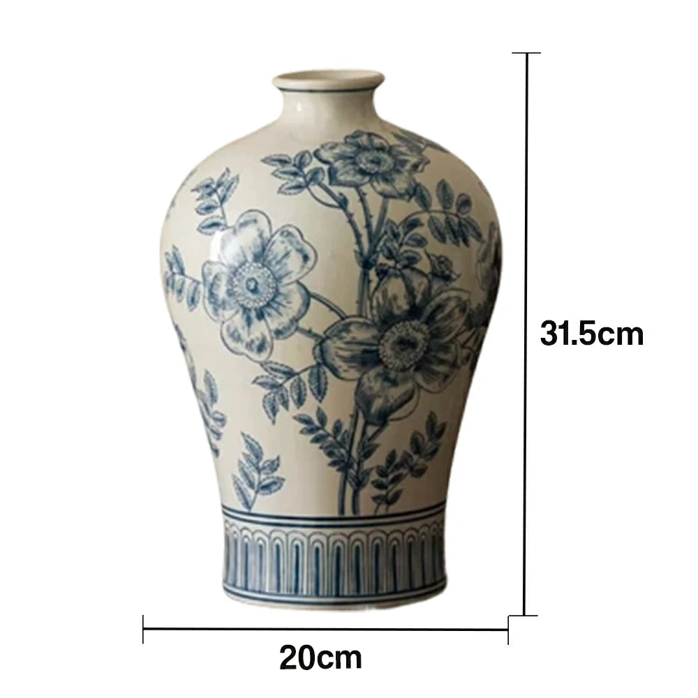 LIVARA Ceramic Vase Decor Display Matte Ceramic “Moon Serenity” Handcrafted Art Form