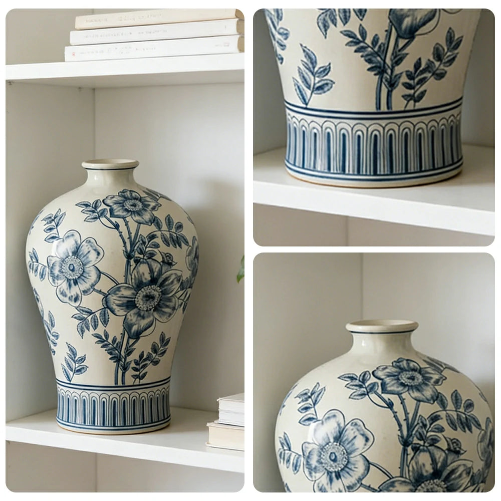 LIVARA Ceramic Vase Decor Display Matte Ceramic “Moon Serenity” Handcrafted Art Form