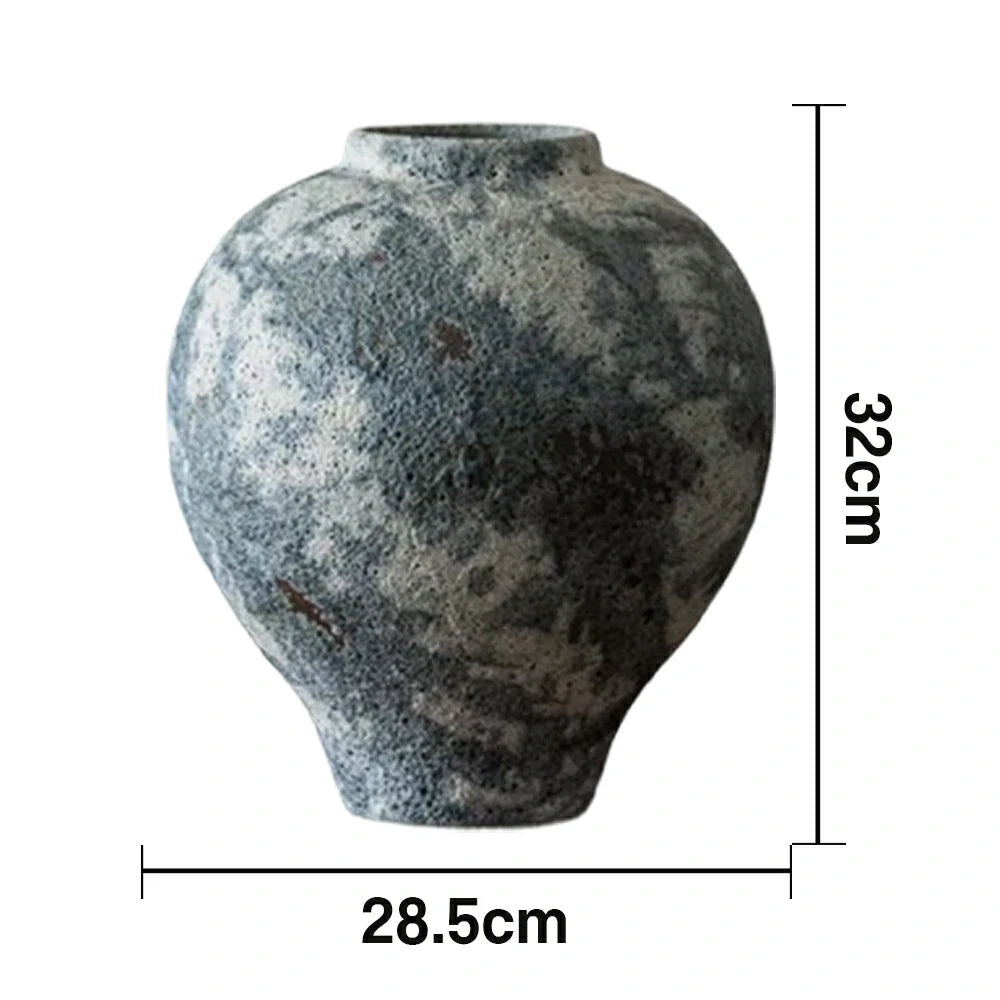 LIVARA Ceramic Vase Decor Display Matte Ceramic Moon-Shaped Handcrafted Artistic Design