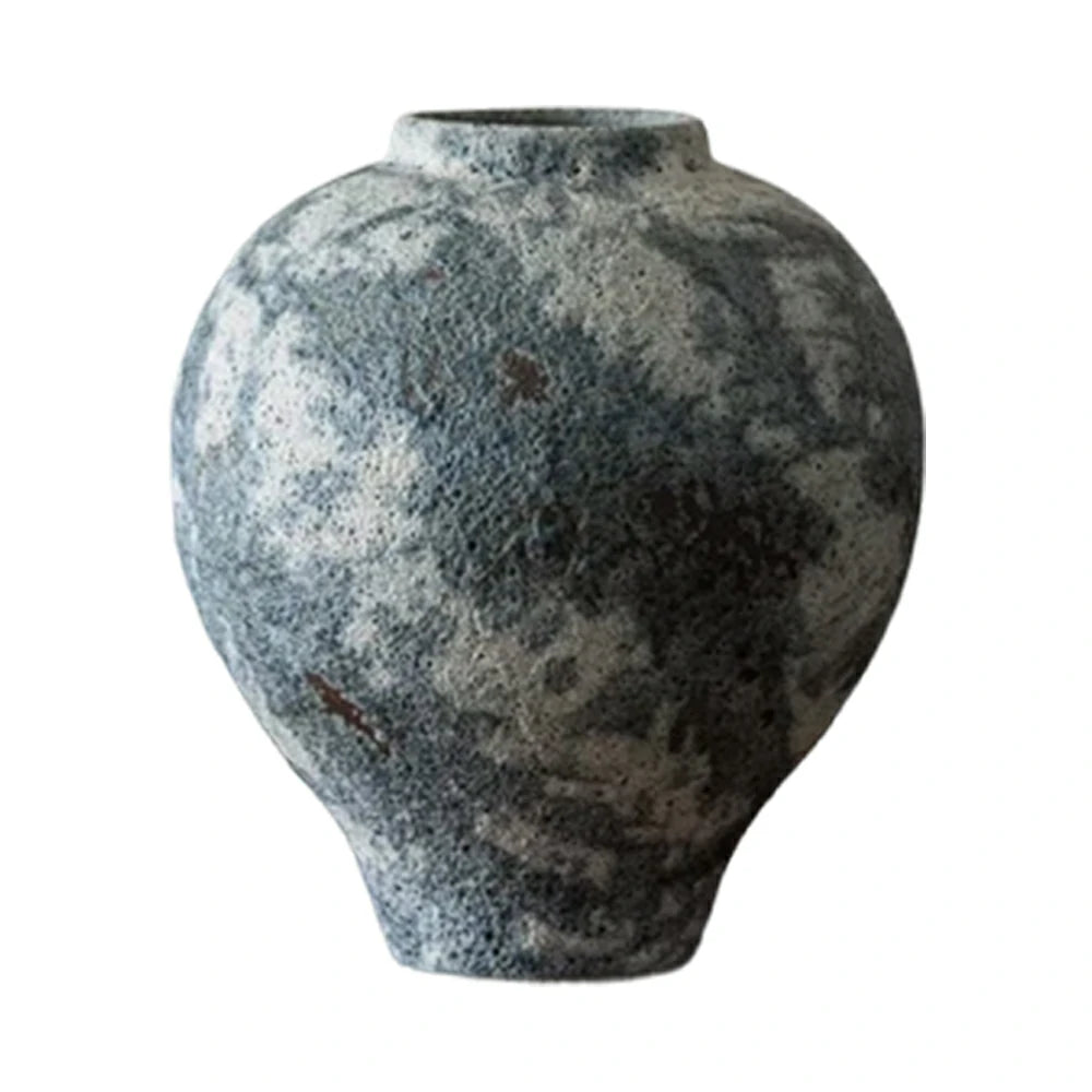 LIVARA Ceramic Vase Decor Display Matte Ceramic Moon-Shaped Handcrafted Artistic Design