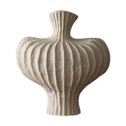 LIVARA Ceramic Vase Decor Display Matte Ceramic Raised-Shoulder Shape Handcrafted Artistic Design - White