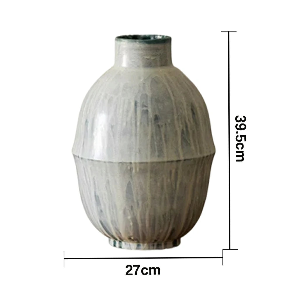 LIVARA Ceramic Vase Decor Display Matte Ceramic Floor-Standing Display Design Handcrafted Artistic Design