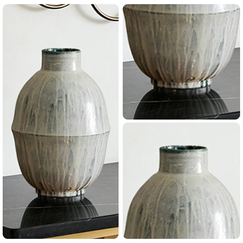 LIVARA Ceramic Vase Decor Display Matte Ceramic Floor-Standing Display Design Handcrafted Artistic Design