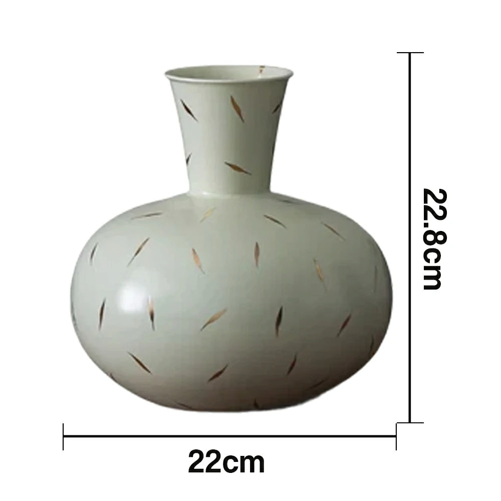 LIVARA Ceramic Vase Decor Display Matte Ceramic Pomegranate Vase Shape Handcrafted Artistic Design