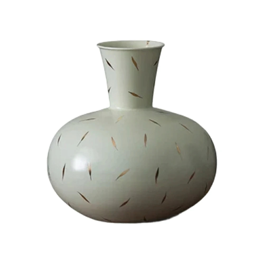 LIVARA Ceramic Vase Decor Display Matte Ceramic Pomegranate Vase Shape Handcrafted Artistic Design