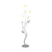 LIVARA Floor Lamp 7/12W Soft Ambient Lighting Acrylic Shade Triple-Light Stable Base Artistic Design - White
